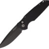 Navaja Pro Tech Auto TR3 Button Lock Black  T3103