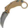 Navaja Reate Knives EXO-K Button Lock Tan SW EXO-K TAN SW
