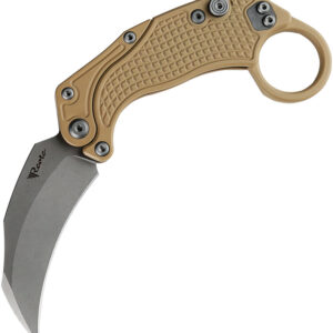 Navaja Reate Knives EXO-K Button Lock Tan SW EXO-K TAN SW