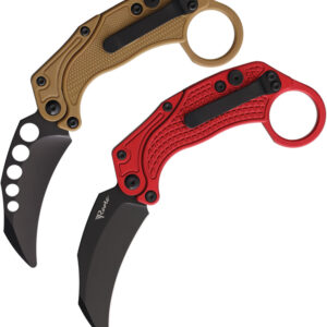 Navaja Reate Knives EXO-K Button Lock Red Black PV EXO-K RED BLACK PVD