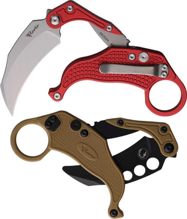 Navaja Reate Knives EXO-K Button Lock Red SW EXO-K RED  SW