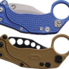 Navaja Reate Knives EXO-K Button Lock Blue SW EXO-K BLUE  SW