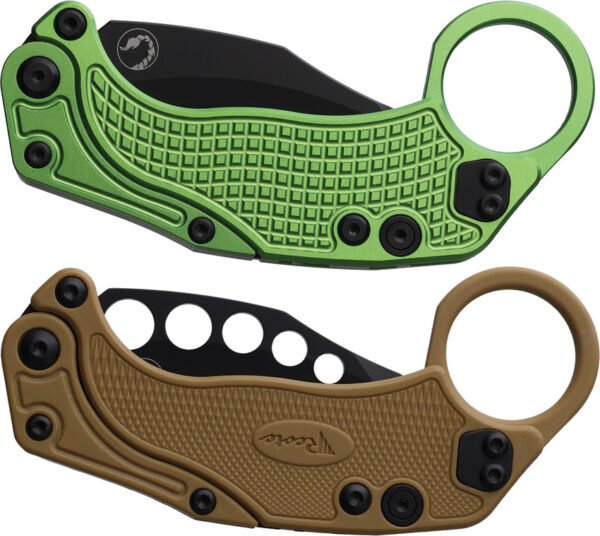 Navaja Reate Knives EXO-K Button Lock Green EXO-K OXI GREEN BLK PVD