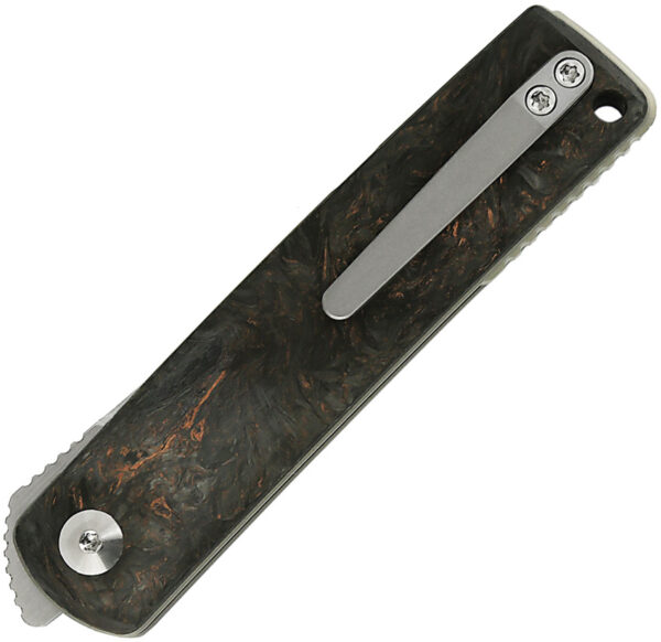 Navaja Reate Knives Bushido Linerlock DarkMatCp BUSHIDO TI DARK MATTER COPPER