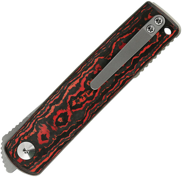 Navaja Reate Knives Bushido Linerlock Lava Flow  BUSHIDO TI LAVA FLOW