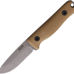 Cuchillo Reiff Knives F3 EDC Fixed Blade Tan F3019CTGBRCR