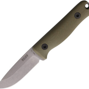 Cuchillo Reiff Knives F3 EDC Fixed Blade OD Lthr F3019ODGBRCR