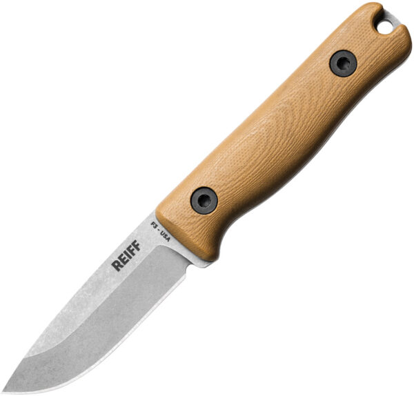 Cuchillo Reiff Knives F3 EDC Fixed Blade Tan G10 Ltr F3119CTGBRCR