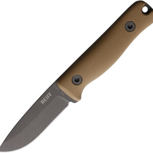 Cuchillo Reiff Knives F3 XC Fixed Blade Tan Lthr F3013CTGBRCR