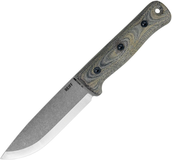 Cuchillo Reiff Knives S5 Fixed Blade Grn Micarta S50212BCBRCR