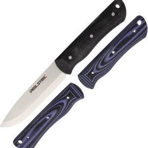 Cuchillo Real Steel Bushcraft Set Black/Blue 3715