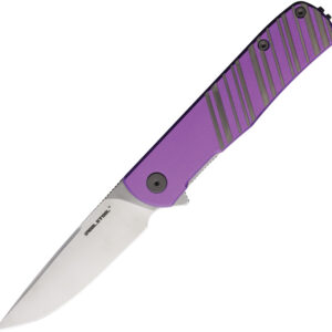 Navaja Real Steel Karly Linerlock Gray/Purple 6053