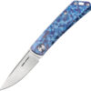 Navaja Real Steel Luna TC Slip Joint Blue Camo 7001TC04B