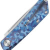 Navaja Real Steel Luna TC Slip Joint Blue Camo 7001TC04B