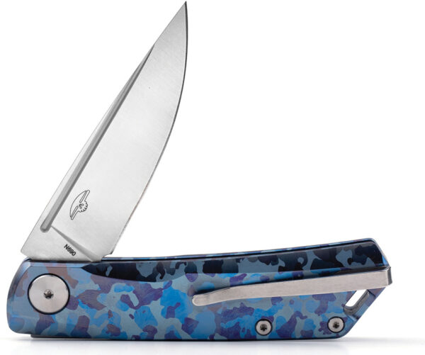 Navaja Real Steel Luna TC Slip Joint Blue Camo 7001TC04B