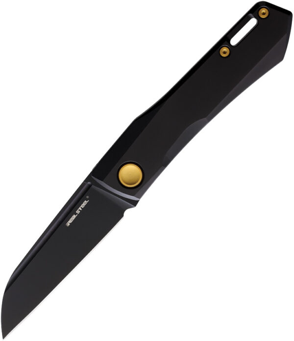 Navaja Real Steel Solis Folder Titanium Black 7063G
