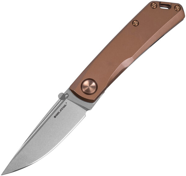 Navaja Real Steel Luna Eco Framelock Bronze 7084