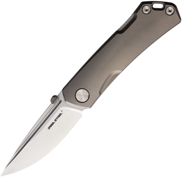 Navaja Real Steel Luna Maius Lockback Titanium 7091