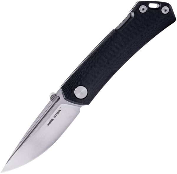 Navaja Real Steel Luna Maius Lockback Black 7091EB