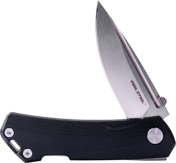 Navaja Real Steel Luna Maius Lockback Black 7091EB