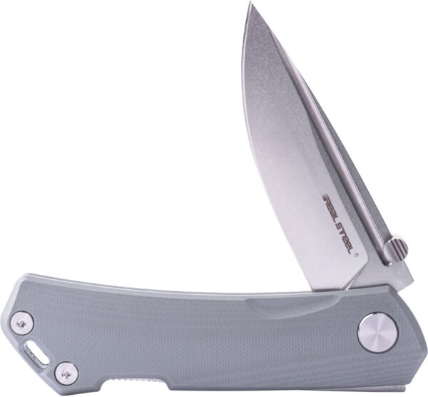 Navaja Real Steel Luna Maius Lockback Gray 7091EG