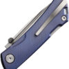 Navaja Real Steel Luna Maius Lockback Blue 7093