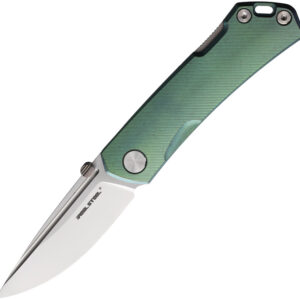 Navaja Real Steel Luna Maius Lockback Green 7094