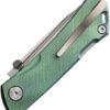 Navaja Real Steel Luna Maius Lockback Green 7094