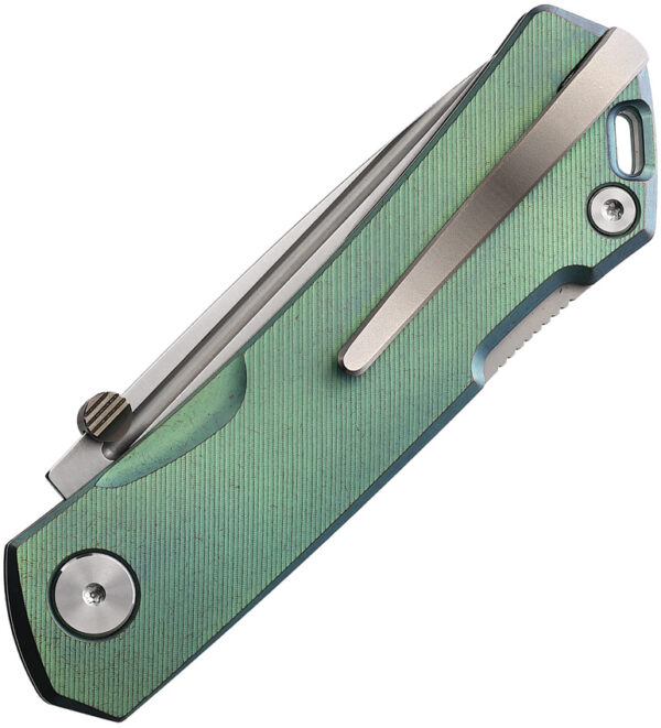 Navaja Real Steel Luna Maius Lockback Green 7094