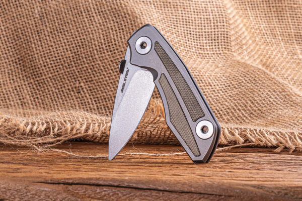 Navaja Real Steel Delta 2600 Framelock Green 7101G