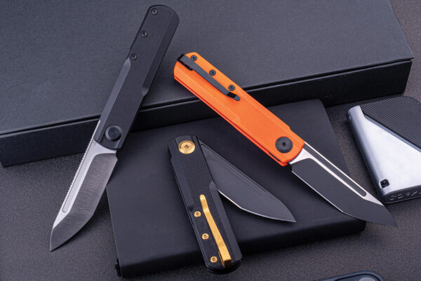 Navaja Real Steel G-Tanto Detent Ball Lock Org 7801OB