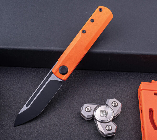 Navaja Real Steel G-Tanto Detent Ball Lock Org 7801OB