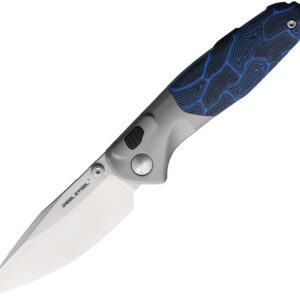 Navaja Real Steel Hoeft Blue Damascus G10 7901DB