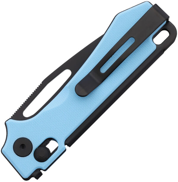 Navaja Real Steel Vis Crossbar Lock Blue G10 8051BB