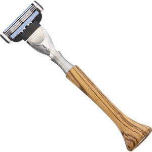Navaja de barbero Razolution System Razor Zebrano Wood 81853