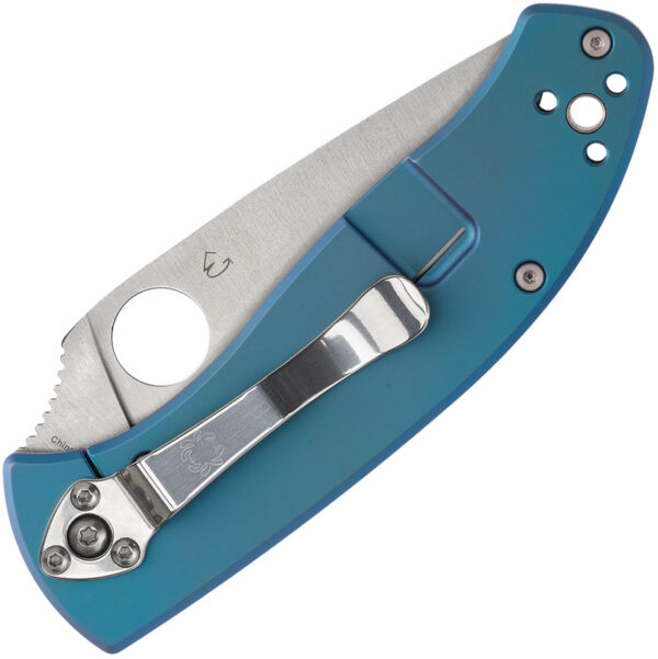 Navaja Spyderco Tenacious R.I.L. Titanium Blue C122TIBLP