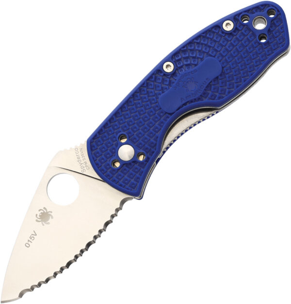 Navaja Spyderco Ambitious Linerlock Blue Serr C148SBL
