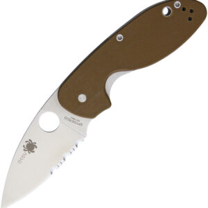 Navaja Spyderco Efficient Linerlock Brown C216GPSBN
