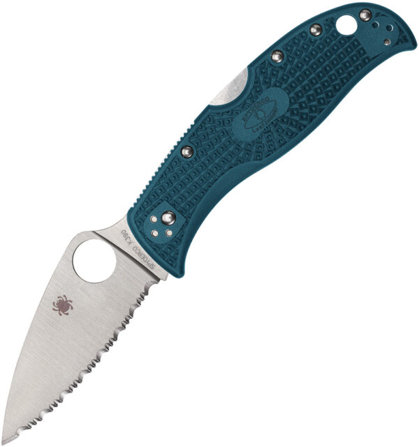 Navaja Spyderco LeafJumper Lockback Blue C262SBLK390