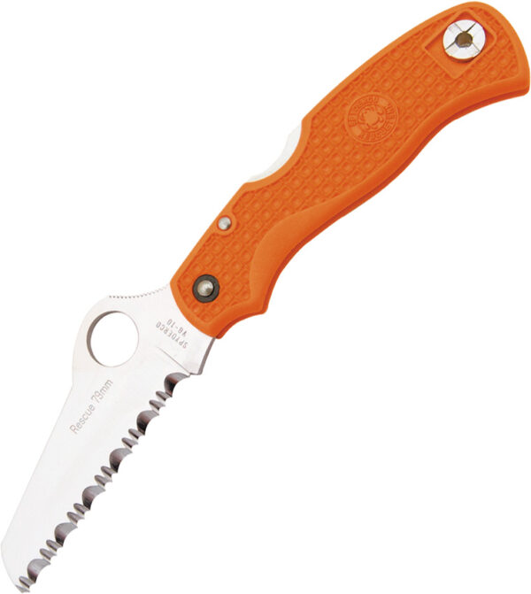 Navaja Spyderco Rescue Lockback 79mm Orange C45SOR