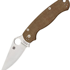 HyperFocal: 0 Navaja Spyderco Para Military 2 Comp Lock Brn C81MPCW2
