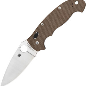 Navaja Spyderco Manix 2 XL Brn Canvas Micarta C95MPCW2