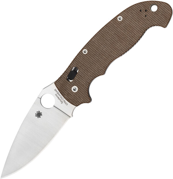 Navaja Spyderco Manix 2 XL Brn Canvas Micarta C95MPCW2