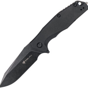 Navaja Steel Will Warbot Linerlock Black SWF10-03
