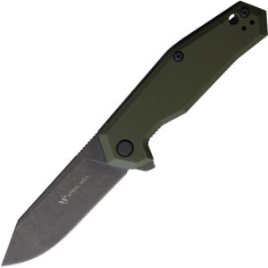 Navaja Steel Will Tenet 2 Linerlock OD Green SWF31-33