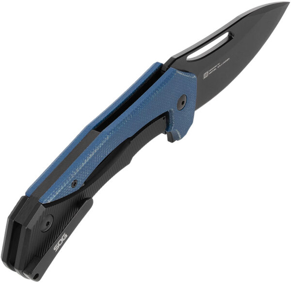 Navaja SOG Bulwark Framelock Blue Micarta 14-24-01-57