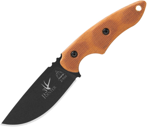 Cuchillo TOPS 3 Pointer Tan Canvas Micarta 3PR02