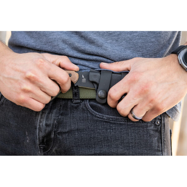 Cuchillo TOPS 3 Pointer Tan Canvas Micarta 3PR02