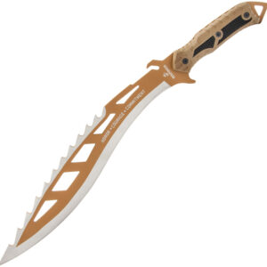 Cuchillo United Cutlery USMC Desert Ops Sawback Kukri UC3506