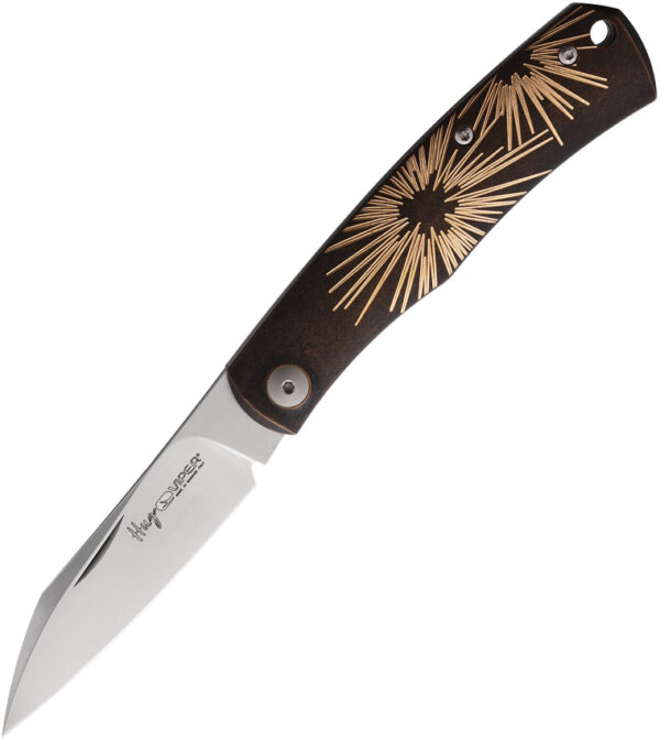 Navaja Viper Hug Folder Bronze Star V5990DBRS